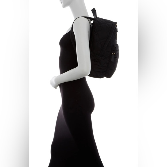 Marc Jacobs Quilted Nylon School Backpack • Size: OS • Color: Black main image 4